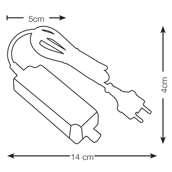 Transformer 108393 Markslojd z przewodem 1,5m 36W czarny IP67 do girland