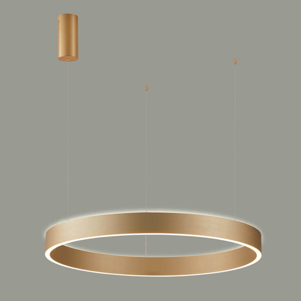 Lampa okrągły zwis Brasco PND-56215D-060RPP-GD-3KS4K-TRDIMM Italux LED 60W 3000-4000K złoty