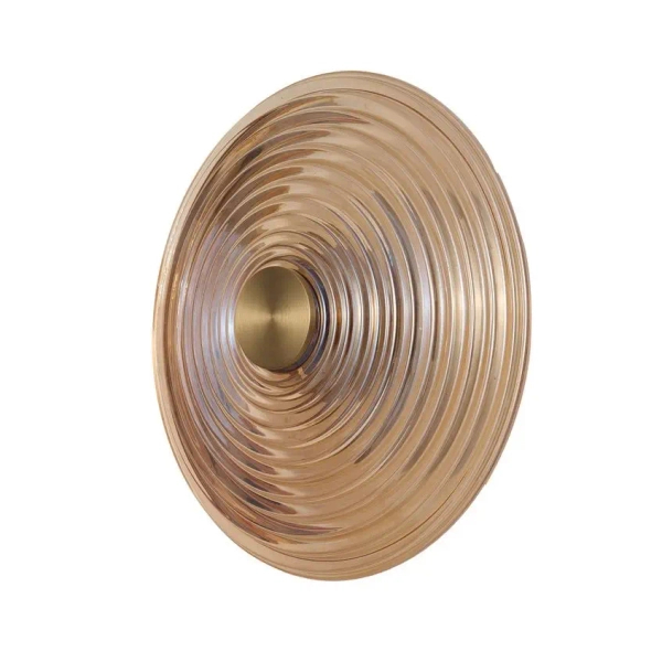 Szklana lampa ścienna NAZAR AZ6530 LED 12W 3191K talerz bursztynowy