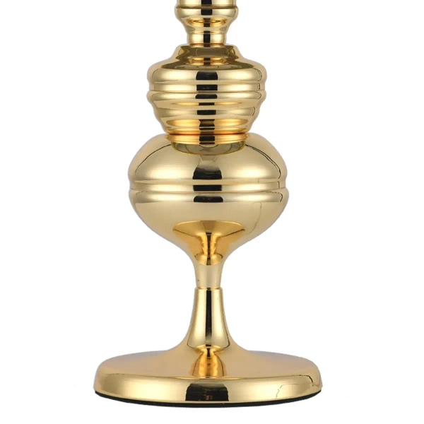 Stołowa lampa pałacowa Queen MT-8046-25 gold Step z abażurem złota