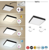 Plafon LAMPA sufitowa TARTU 7899 Rabalux łazienkowa OPRAWA plafoniera LED 18W 2800K - 6000K metalowa kwadratowa IP44 czarna