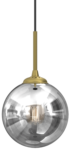 Lampa wisząca Reflex MLP8413 ball przydymiona złota