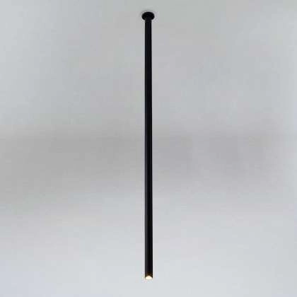 Wpuszczana LAMPA sufitowa ALHA T 9073 Shilo metalowa OPRAWA do zabudowy sopel tuba czarna