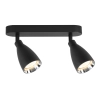 Sufitowa lampa listwa Campana LP-3103/2WS BK na podsufitce czarny