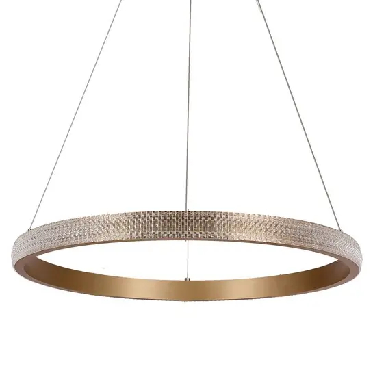 Wisząca okrągła lampa Hashim 31-28440 LED 34W 4000K do jadalni złota