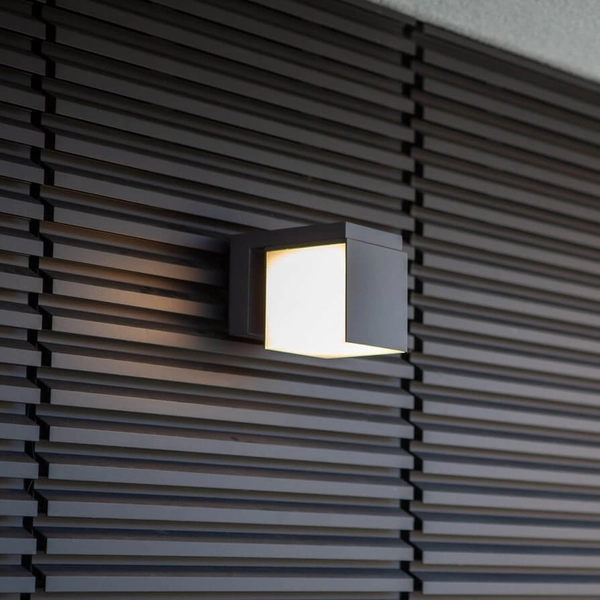 Lampa elewacyjna kostka CUBA 5193814118 Lutec IP54 LED 12,2W 4000K szary