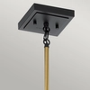Lampa wisząca loft QN-KITNER-P-NBR do jadalni mosiądz