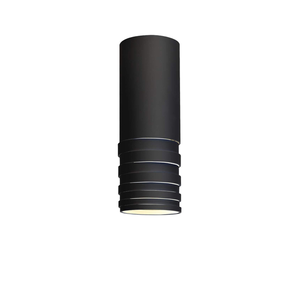 Metalowa lampa sufitowa Locus tuba do przedpokoju czarna