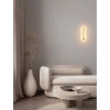 Kinkiet ścienny alabastrowy MAIRANA złoty LE44618 1xLED 19W 3000K owalny