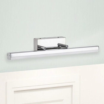 Regulowana LAMPA ścienna SILAS 5719 Rabalux kinkiet OPRAWA prostokątna LED 12W 4000K łazienkowa listwa IP44 chrom