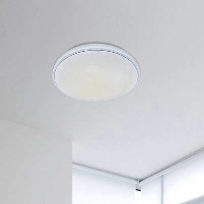 Okrągła LAMPA sufitowa BRUCE 2118 Rabalux metalowy plafon LED RGB 60W 3000K - 6000K z pilotem chrom