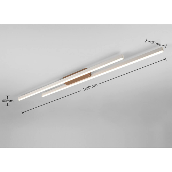 Sufitowa lampa Odio R67882176 RL Light LED 22W 3000K belka listwa szara