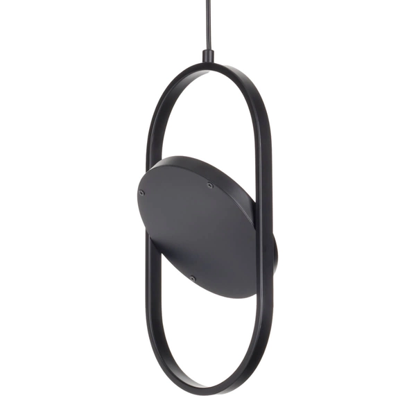 Salonowa lampa wisząca Elipse 60217A-S LED 12W 3000K okrągła czarny mat