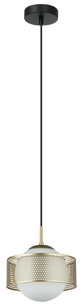 Wisząca lampa Lomica PND-55456-1L-GD szklana złota