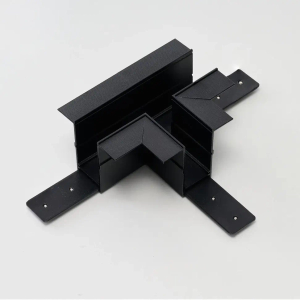 Magnetyczny łącznik do systemów szynowych TRACK AZ6702 czarny aluminiowy łącznik T