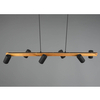Zwieszana lampa na listwie VANTOS DL632312490 regulowana drewniana czarny