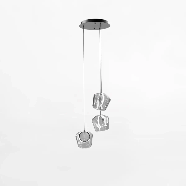 Potrójna wisząca lampa COLORE MD3350A-3BL/C LED 6W 3000K czarny