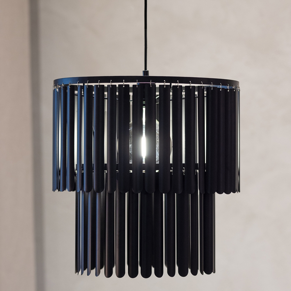 Lampa wisząca Viento 108581 Markslojd metalowe rurki modernistyczna czarna