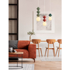 Wisząca lampa do sypialni VILROSA LE44558 z ceramiki koralowa biała outlet