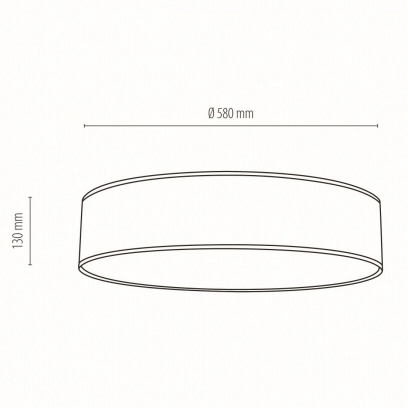 Sufitowa lampa JUTE 47925802 okrągła skandynawska abażurowy loftowy beżowy