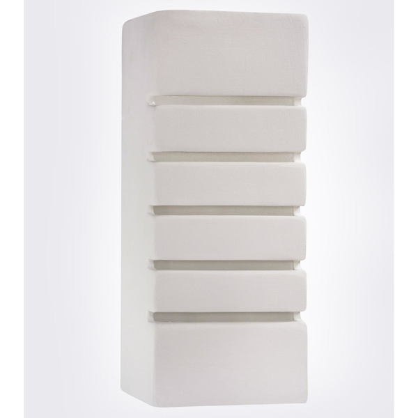 Ceramiczna lampa ścienna SL.0161 prostokątna do holu biała