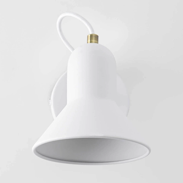 Kinkiet LAMPA ścienna ASTAMA LP-1122/1W WH Light Prestige industrialna OPRAWA metalowa regulowana biała