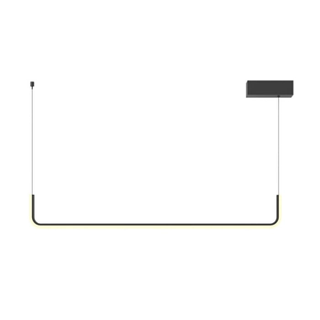 Liniowa ledowa lampa wisząca Urus PO644 LED 17W 3000K do kuchni czarny