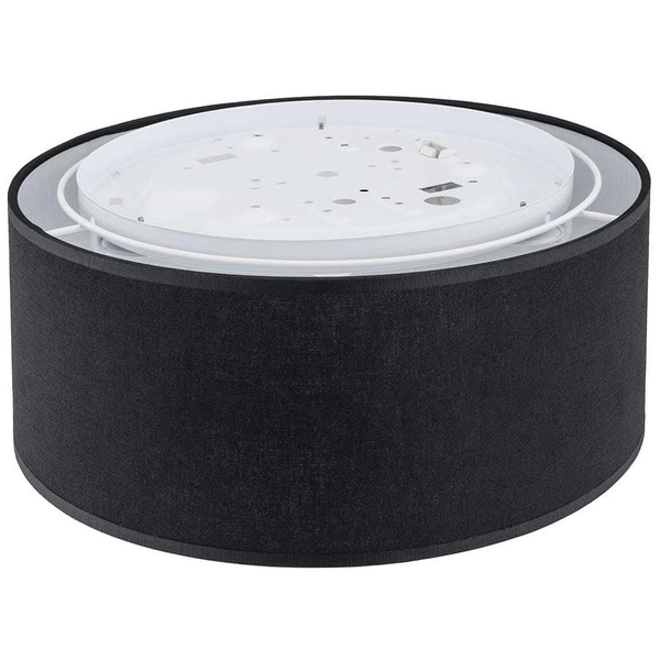 Plafon natynkowy okrągły Rondo 3335 TK Lighting z tkaniny czarny biały