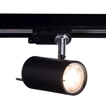 Reflektorowa LAMPA sufitowa FUSSA 6633 Shilo regulowana tuba OPRAWA metalowa do systemu szynowego 3-fazowego czarna