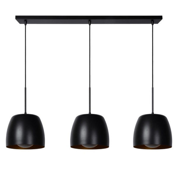 LAMPA wisząca NOLAN 30488/03/30 Lucide metalowa OPRAWA zwis kaskada czarna