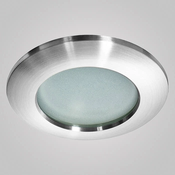 Zewnętrzna lampa podtynkowa Emilio AZ0810 wpustowa srebrna