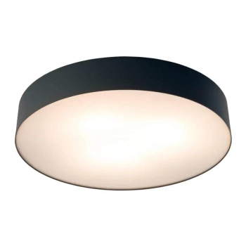 Okrągła lampa sufitowa Arena z czujnikiem ruchu czarna