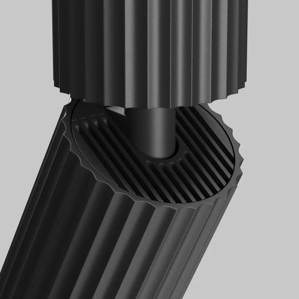 Loftowa tubka lampa sufitowa Calipso C108CL-01-GU10-B czarna