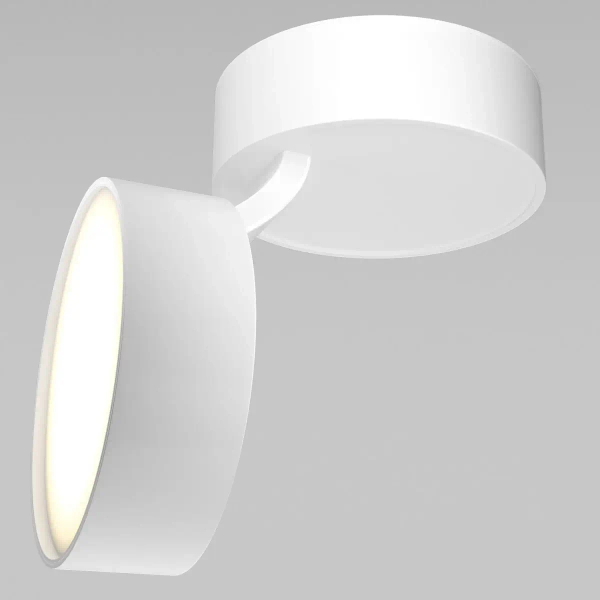 Metalowa lampa sufitowa Onda C024CL-L18W4K LED 18W okrągła biała