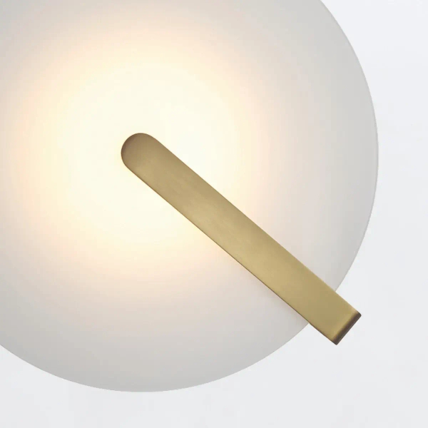 Sufitowa lampa szklana Nuvola QN-NUVOLA-F-S-BG LED 14W 3000K złota biała