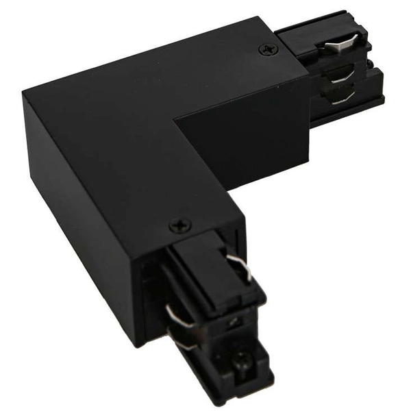 Kątowy L-ŁĄCZNIK uziemienie wewnętrzne HT4-J02-I/BK Italux do 3-fazowej szyny natynkowej 230V czarny