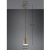 Lampa zwisająca Agudo 319400141 Trio regulowana wysokość szary