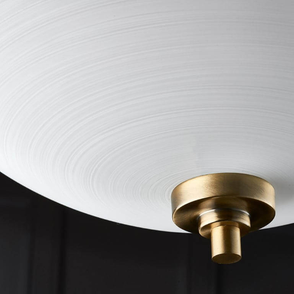 Lampa sufitowa WELLES-3AB Endon szklany klosz vintage biały