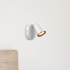 Ścienna LAMPA kinkiet SOLANGE 5045 Rabalux metalowa OPRAWA regulowana LED 6W 3000K reflektorek tuba biała złota