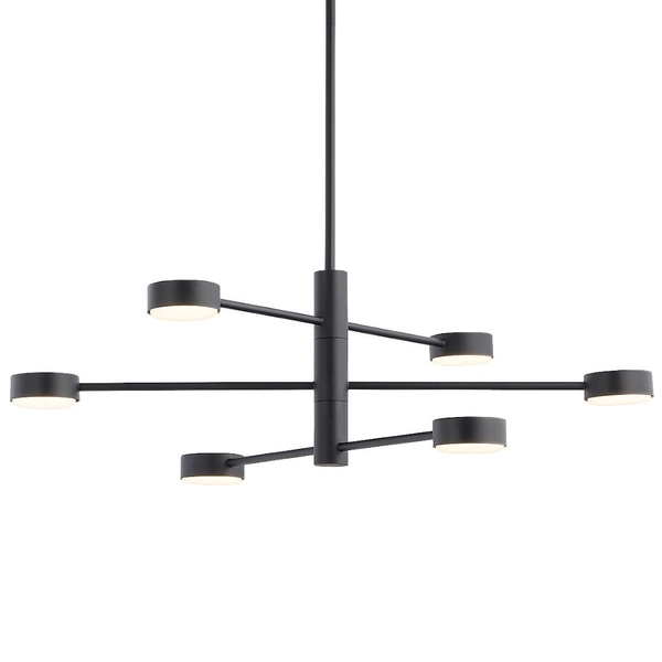 Sufitowa LAMPA regulowana ORBIT 7946 Nowodvorski industrialne molekuły sticks do jadalni czarne