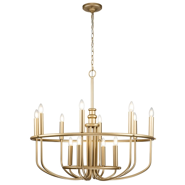 Świecznikowy żyrandol Capitol Hill KL-CAPITOL-HILL12-PNBR mosiądz