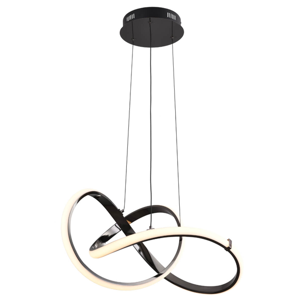 Zwisowa lampa salonowa Indigo MD9717-1-3BCD LED 44W 3000K czarna złota