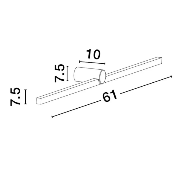Łazienkowa ścienna lampa LED RAFAEL biała LE44419 12W 3000K IP54 podłużna