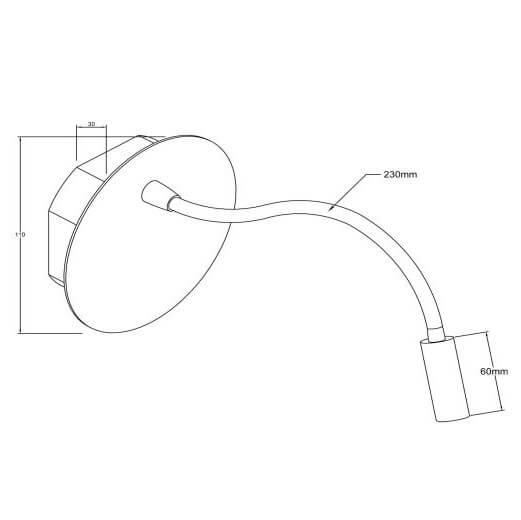 Lampa ścienna Jolijn 77289/03/30 LED 2W 3000K nad lustro czarna outlet