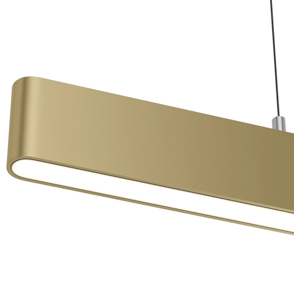 Podłużna lampa wisząca LED 23W 3000K listwa belka złota STEP OUTLET