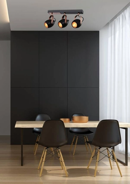 Potrójna lampa sufitowa Anica 93-82589 Candellux regulowana czarna