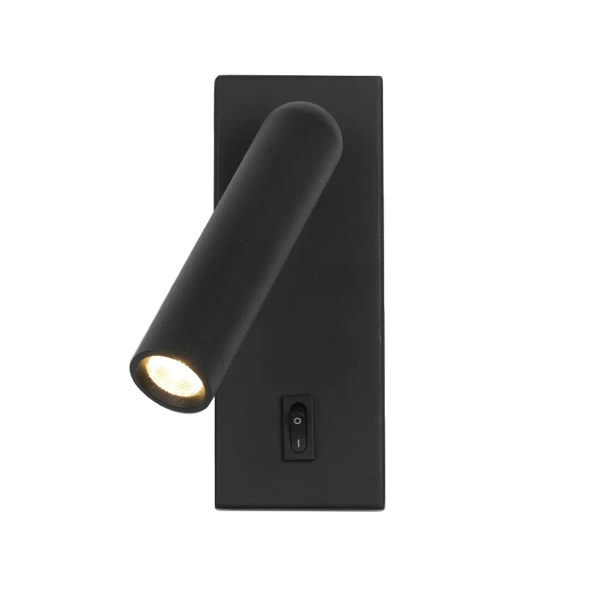 Nowoczesny kinkiet ścienny Nova WL-46376-1-BK LED 2,5W 3000K na hol czarny