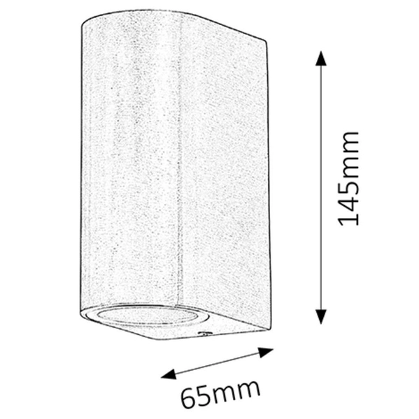 Kinkiet LAMPA elewacyjna CHILE 8034 Rabalux metalowa OPRAWA zewnętrzna IP44 outdoor aluminium szczotkowane