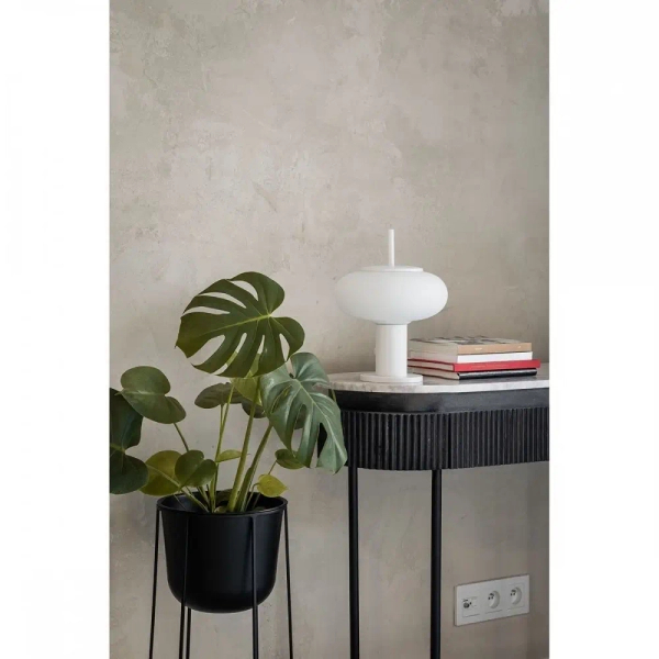 Stołowa lampa do salonu Torni TOS111P1 kula owalna biała
