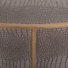 Okrągły stolik kawowy Classio 7532 Richmond Interiors teksturowany elegancki brązowy